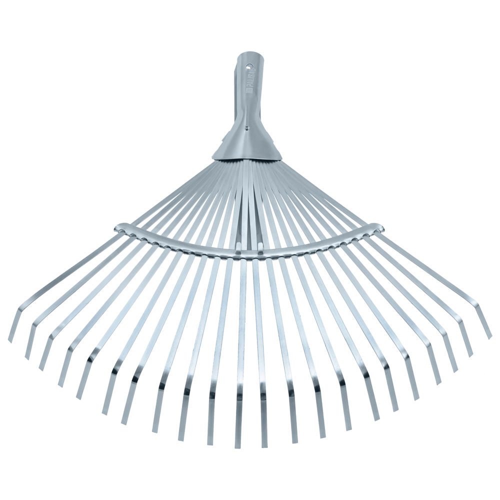 Грабли веерные стальные, 300 - 480 мм, 22 плоских зуба, оцинкованные,раздвижные, без черенка, Palisad (617675)