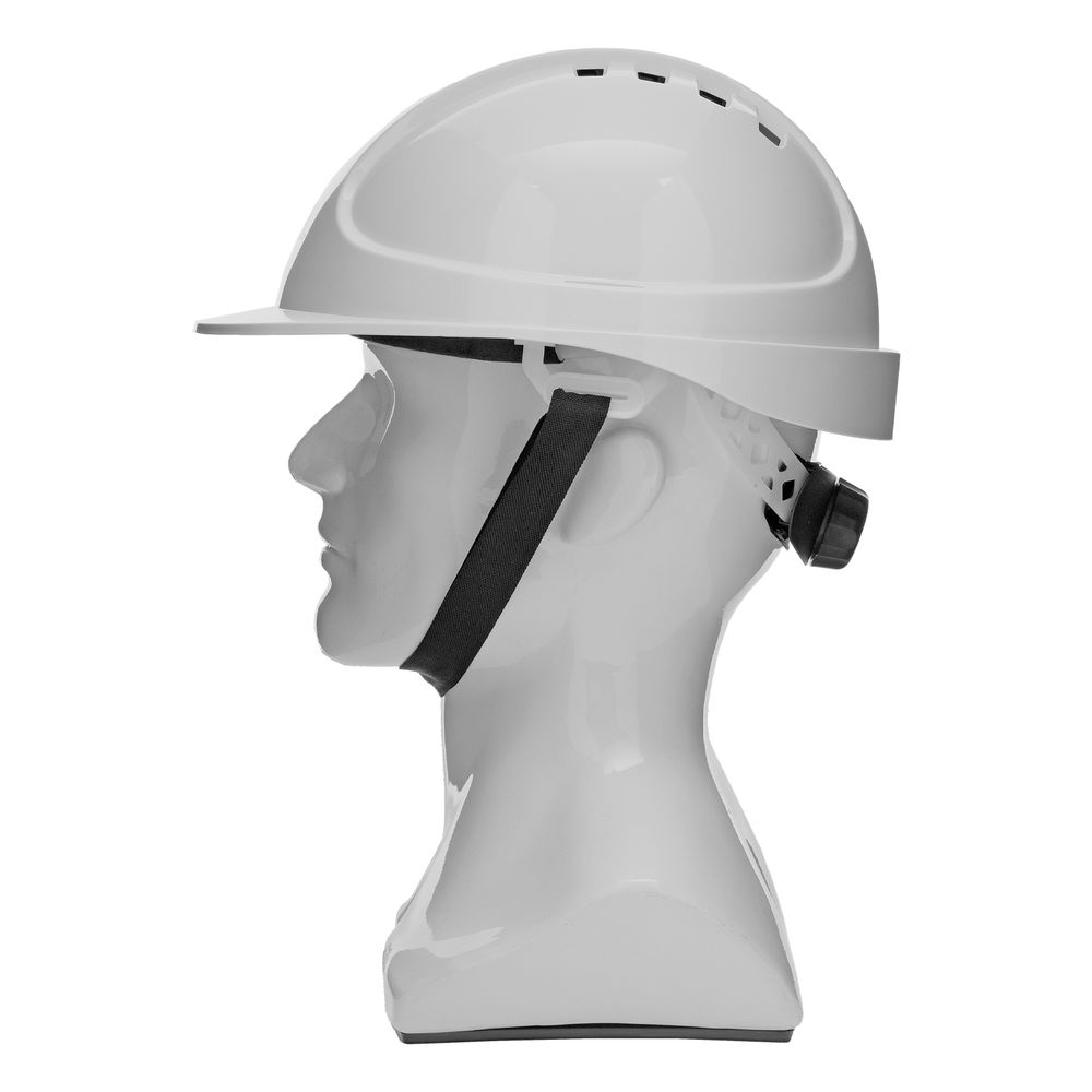 Каска защитная ударопрочная, ABS/PC, плавная регулировка, модель «Форвард» (К-05)белая Denzel (89204)