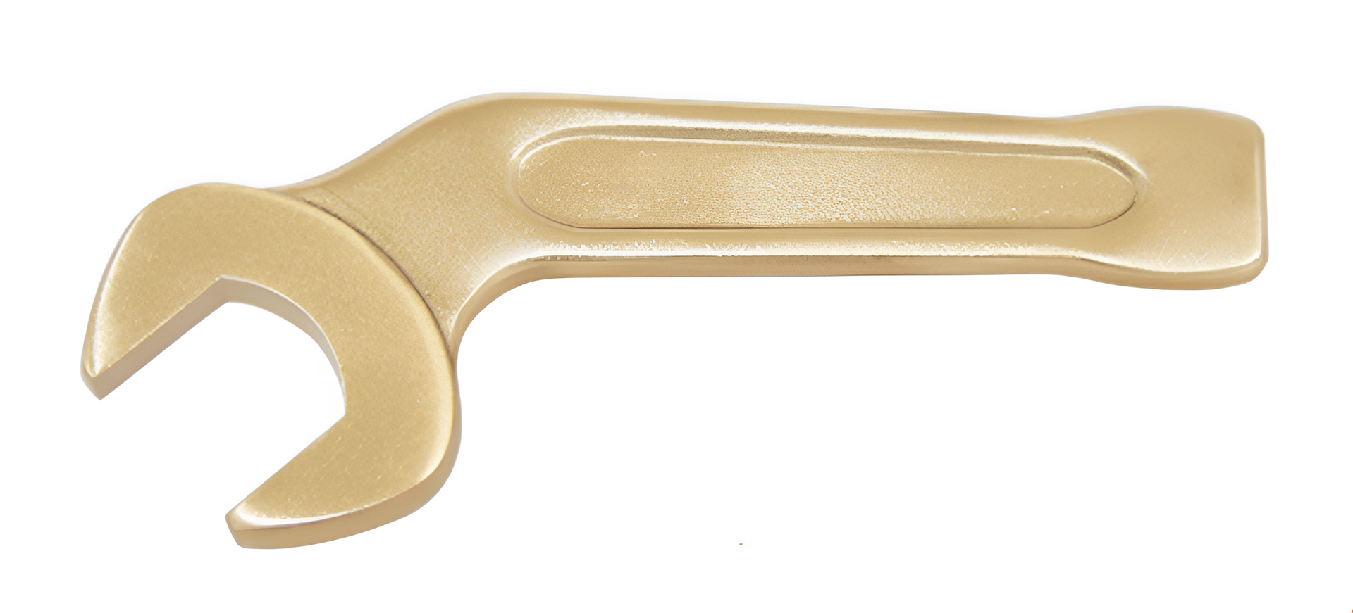 Ключ рожковый ударный изогнутый 70 искробезопасный сплав AlCu 141B-70, HORTZ