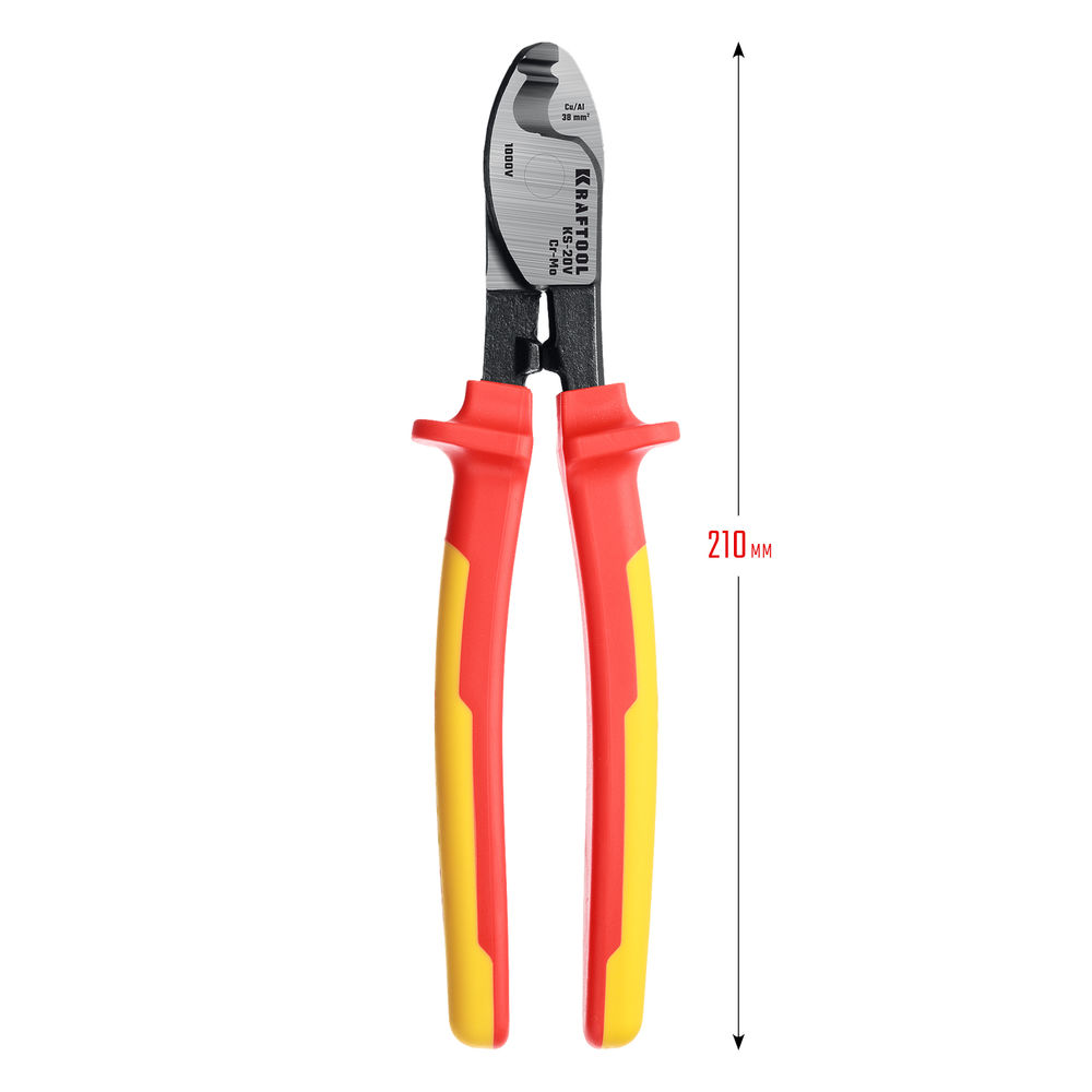 Диэлектрический кабелерез KS-20V, 1000 В, d 11 мм, 200 мм KRAFTOOL 23333-20V