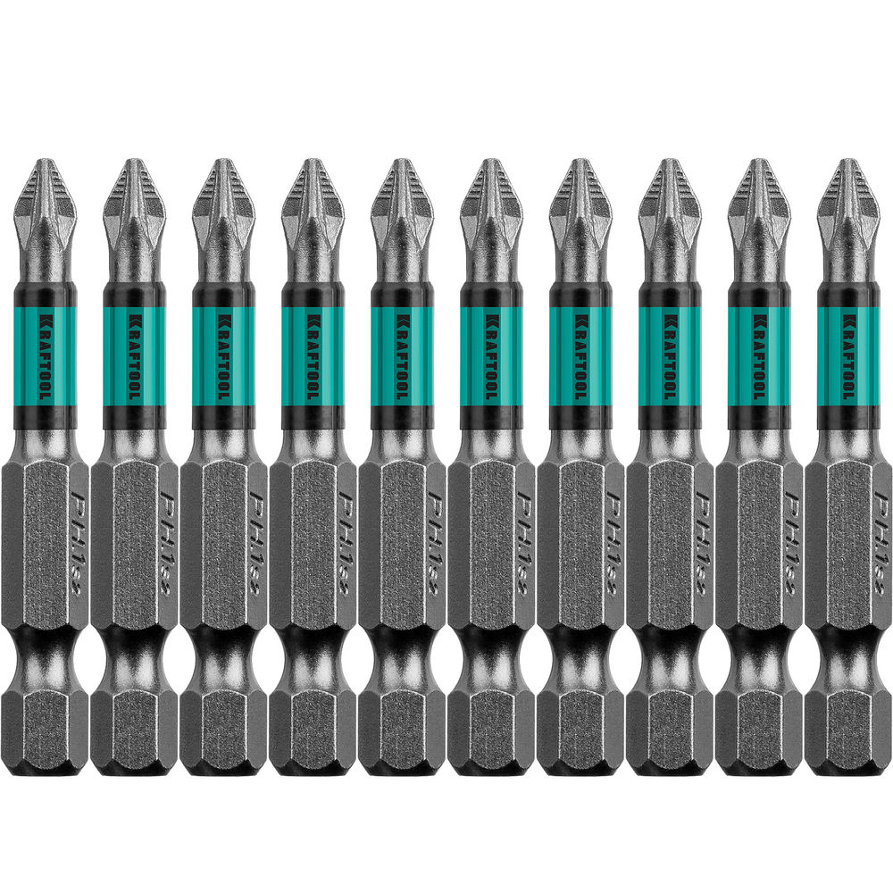 Биты Optimum PZ1, 50 мм, 10 шт KRAFTOOL 26124-1-50-10