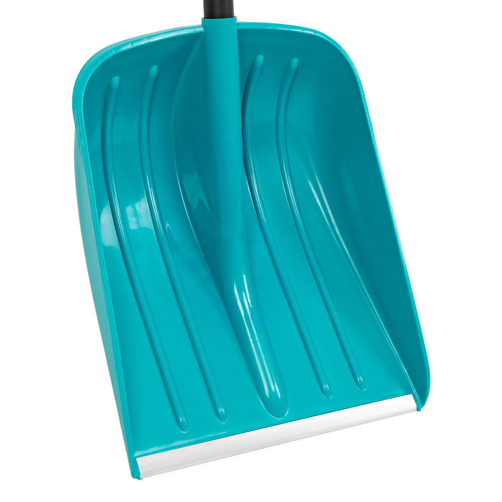 Лопата для уборки снега, полипропилен, 365х450х1355 мм, алюминиевый черенок, усиленная, LUXE Palisad (61677)