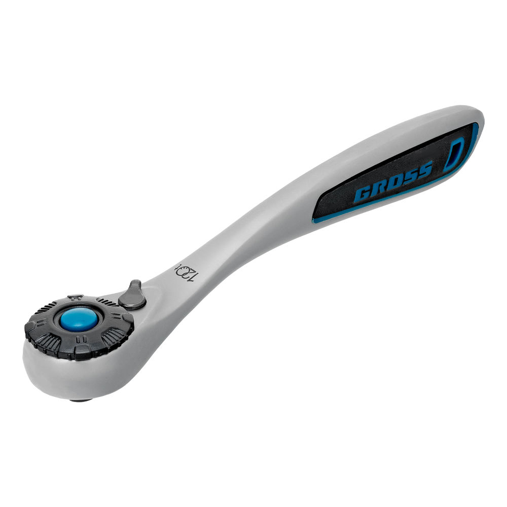 Набор торцевых головок, трещотка 120 зубьев, 1/4, CrV, 36 предметов Gross