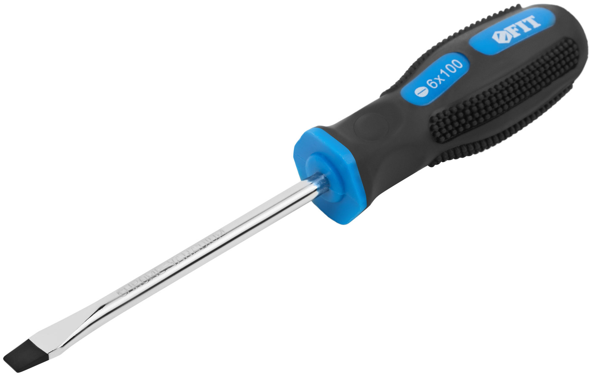 Отвертка Универсал, CrV сталь, прорезиненная ручка 6х100 мм SL (55144)