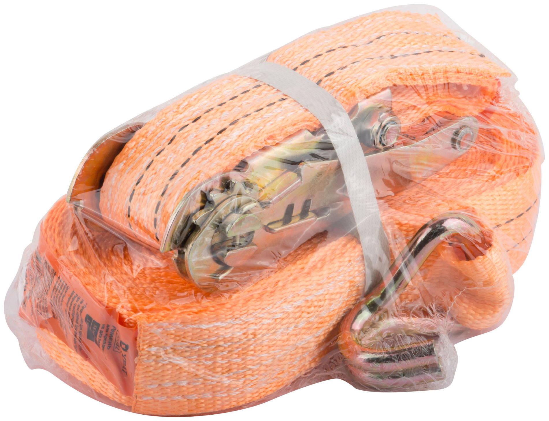 Ремень для крепления груза, храповый механизм, лента 38 мм х 12 м, 1500 кг (77-382)