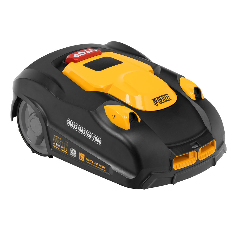 Робот-газонокосилка 1000м? 3Ач 28V LCD дисплей Wi-Fi Grass Master 1000 Denzel 58955