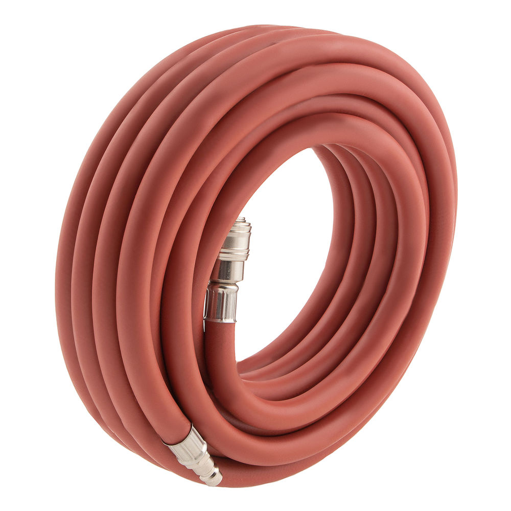 Шланг пневматический резиновый, 10 x 16 мм, 24 бар, армированный, быстросъемное соединение, 10 м Stels (57021)