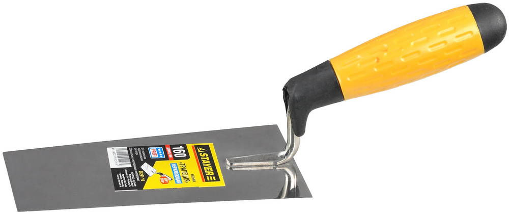 Кельма трапеция 160 мм, нержавеющее полотно, 2-х компонентная рукоятка Professional STAYER 08291-16