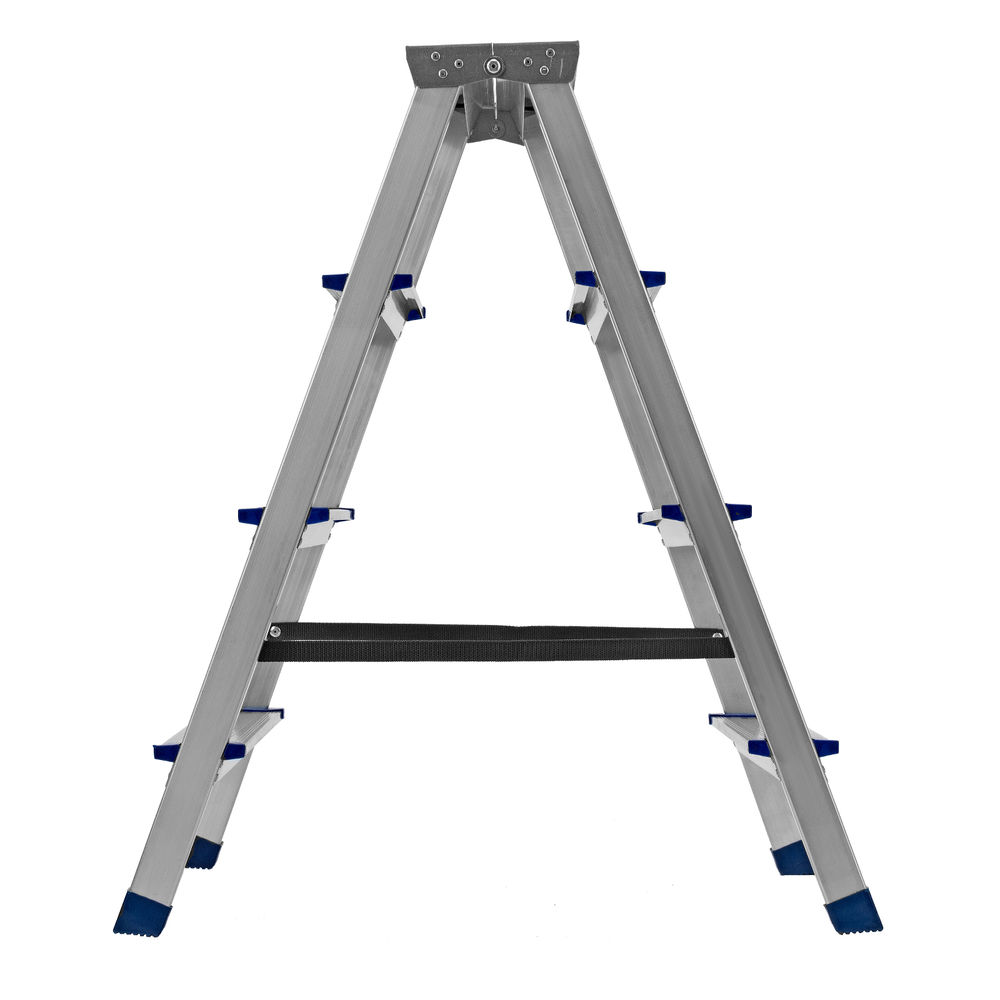 Стремянка двусторонняя 4 ступени, алюминиевая, Сибртех (97924)