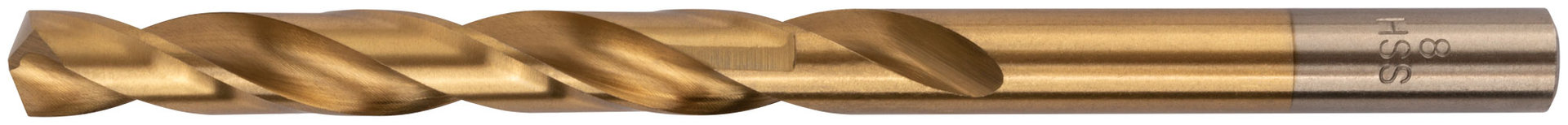 Сверло HSS по металлу, титановое покрытие, в блистере 8,0 мм (1 шт.) (34380)