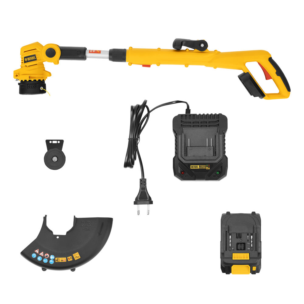 Триммер аккумуляторный GT-230, 230 мм, Li-Ion, 20 В Denzel (58701)