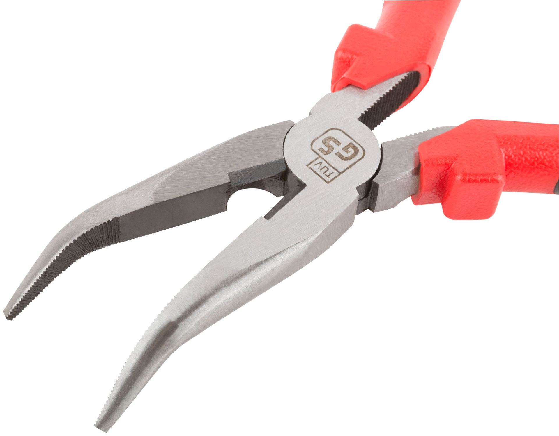 Утконосы Стандарт, красно-черные пластиковые ручки, полированная сталь 200 мм