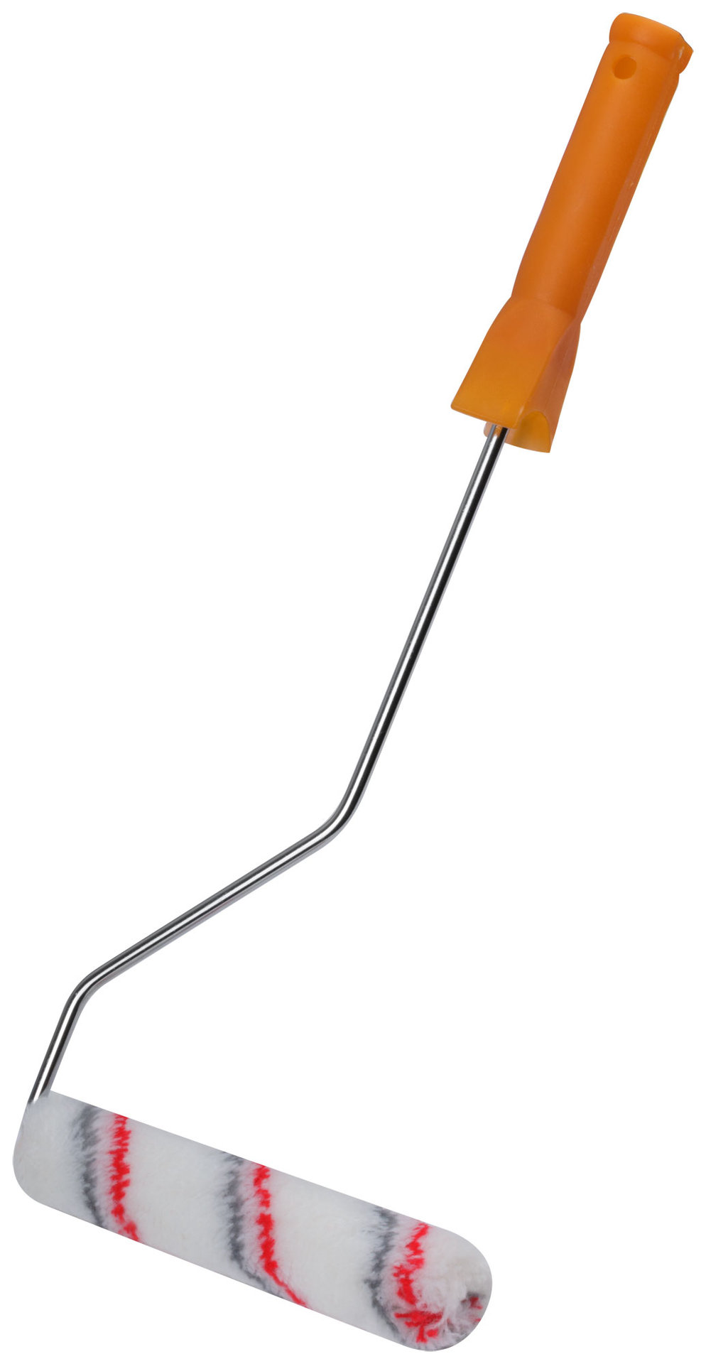 Валик полиакрил. мини Профи, белый с серой и красной полосками, диам. 15/35 мм, ворс 10 мм, 150 мм (02673)