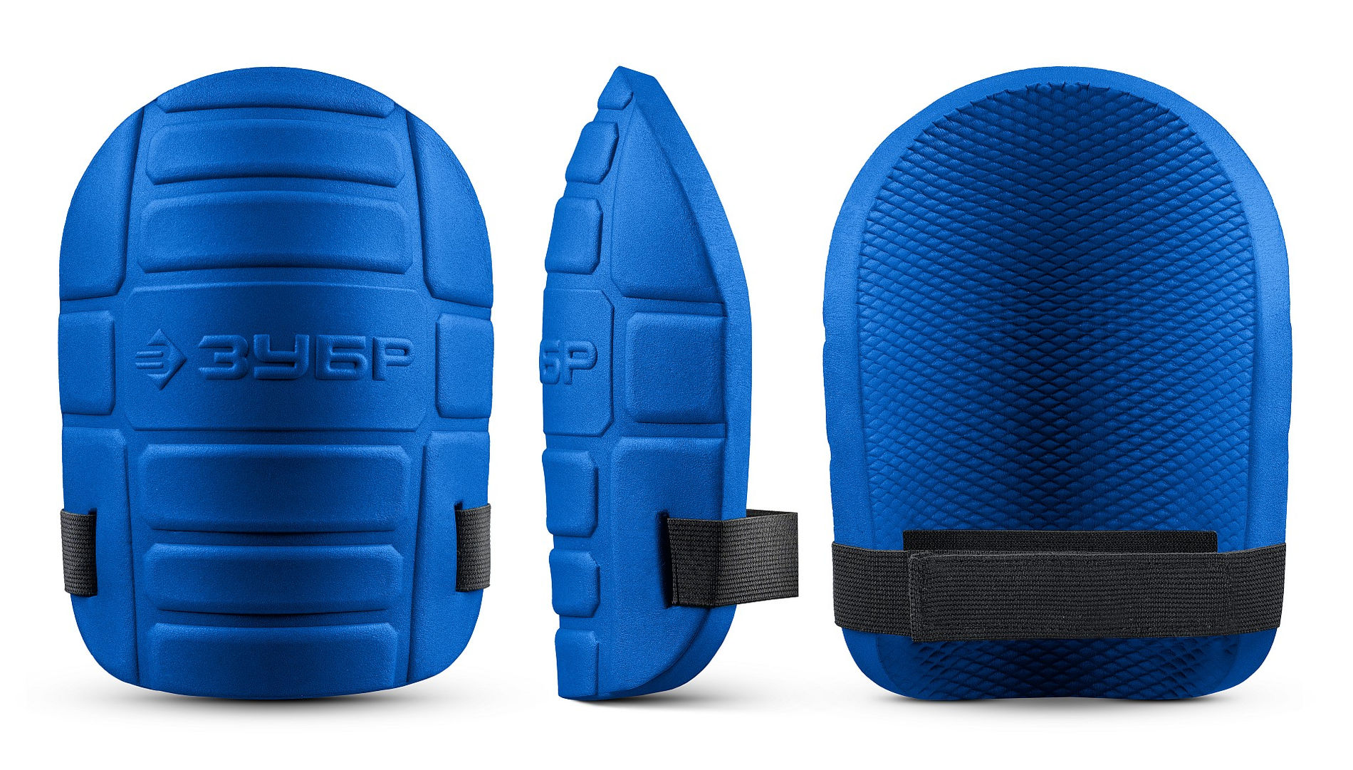 ЗУБР ПРОТЕКТОР 195 мм, 15 мм толщина, защитные наколенники из ЭВА с крепежным ремнём, Профессионал (11526)