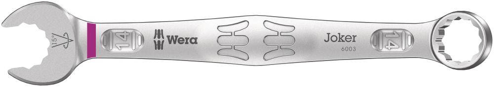 Ключ гаечный комбинированный 14 x 167 мм Joker серия 6003 Wera WE-020205
