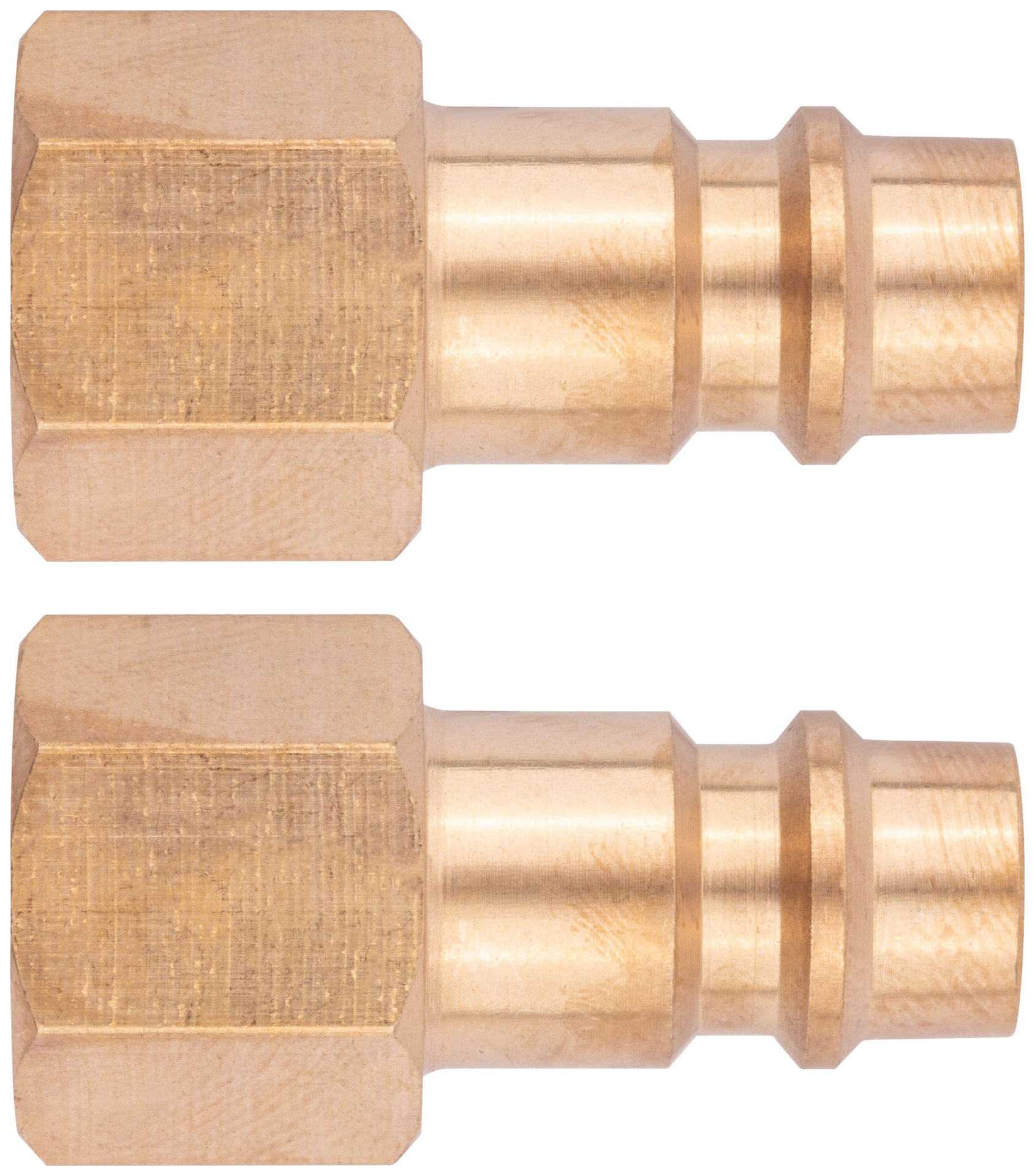 Адаптеры универсальные с внутренней резьбой 1/4, латунь, 2 шт. (81124)