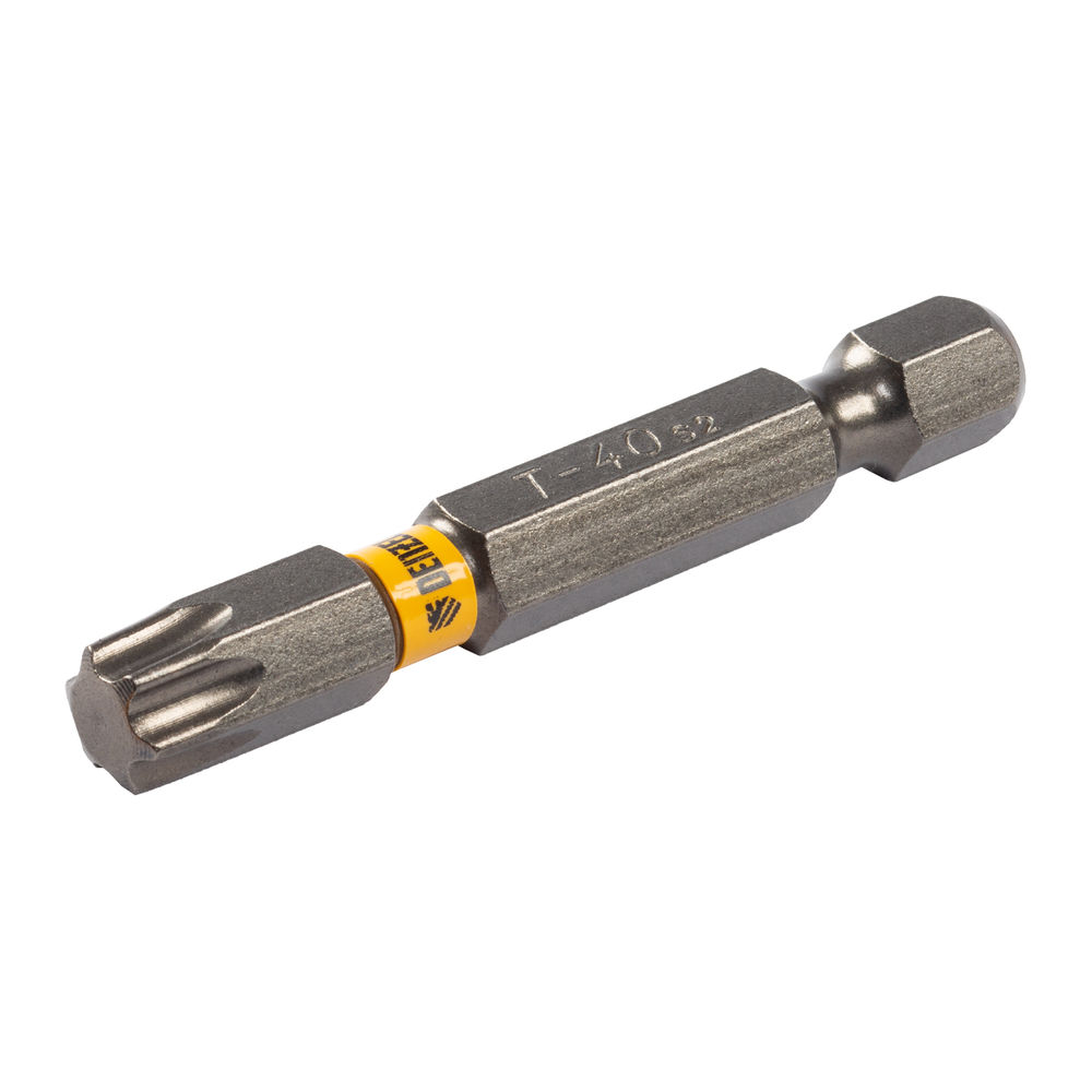 Бита TX 40х50, сталь S2, шестигранный профиль, 10 шт. Е 6,3 Denzel (11672)