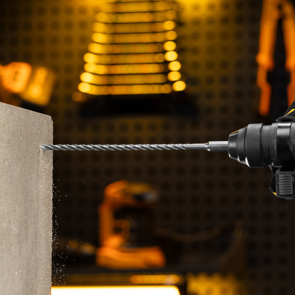 Бур по бетону, цельная крестовая пластина, 6x265 мм, SDS PLUS Denzel (705303)