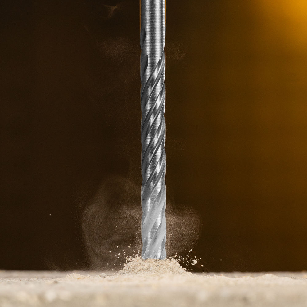 Бур по бетону, цельная крестовая пластина, 8x165 мм, SDS PLUS Denzel (705306)