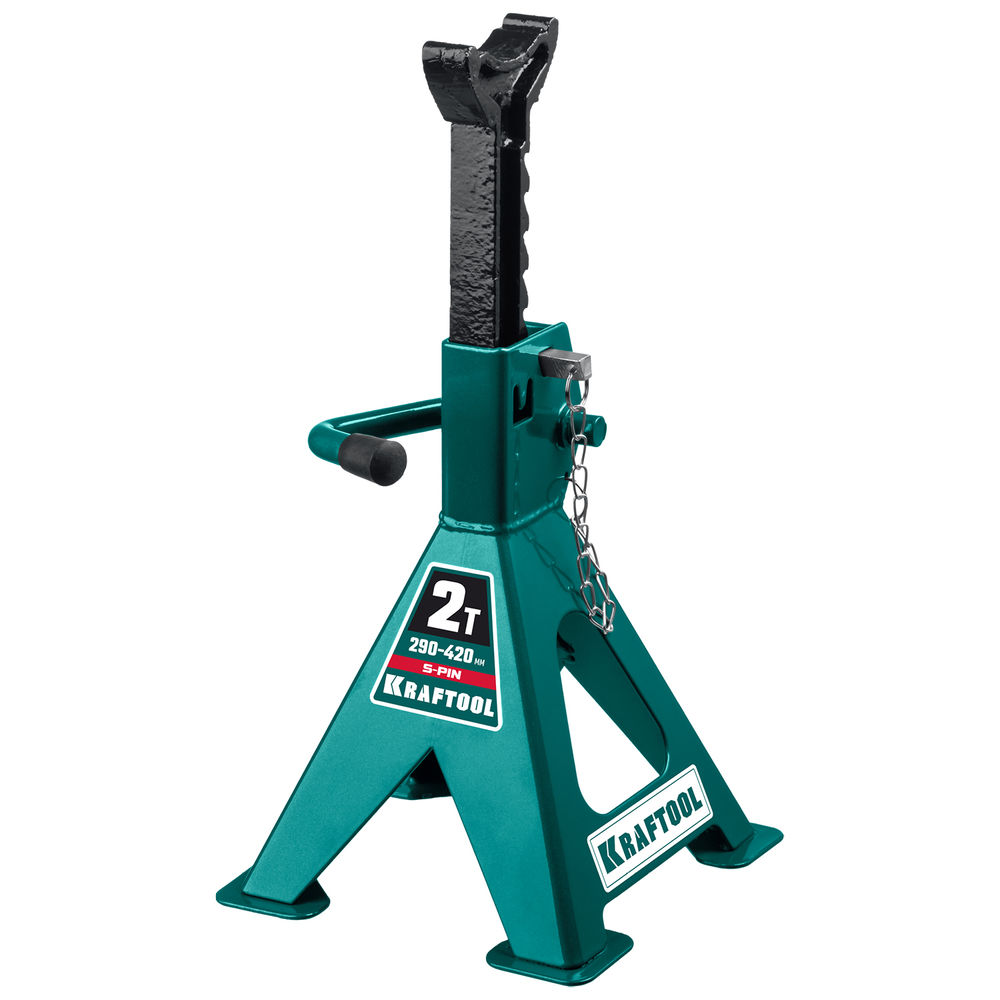 Усиленная страховочная подставка со штифтом S-PIN, 2 т, 290–420 мм KRAFTOOL 43465-2