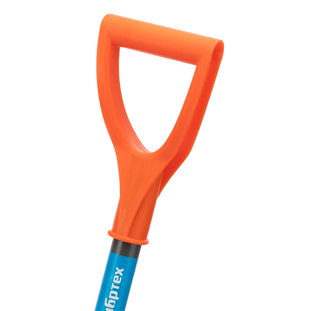 Лопата для уборки снега, поликарбонат, 270х360х840 мм, стальной черенок, усиленная Сибртех (61673)