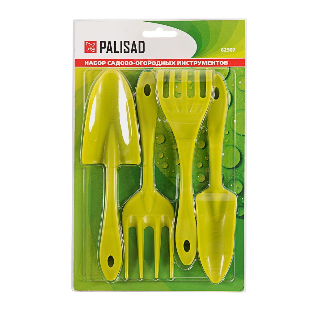 Набор садового инструмента, полипропиленовый, 4 предмета, Palisad (62907)