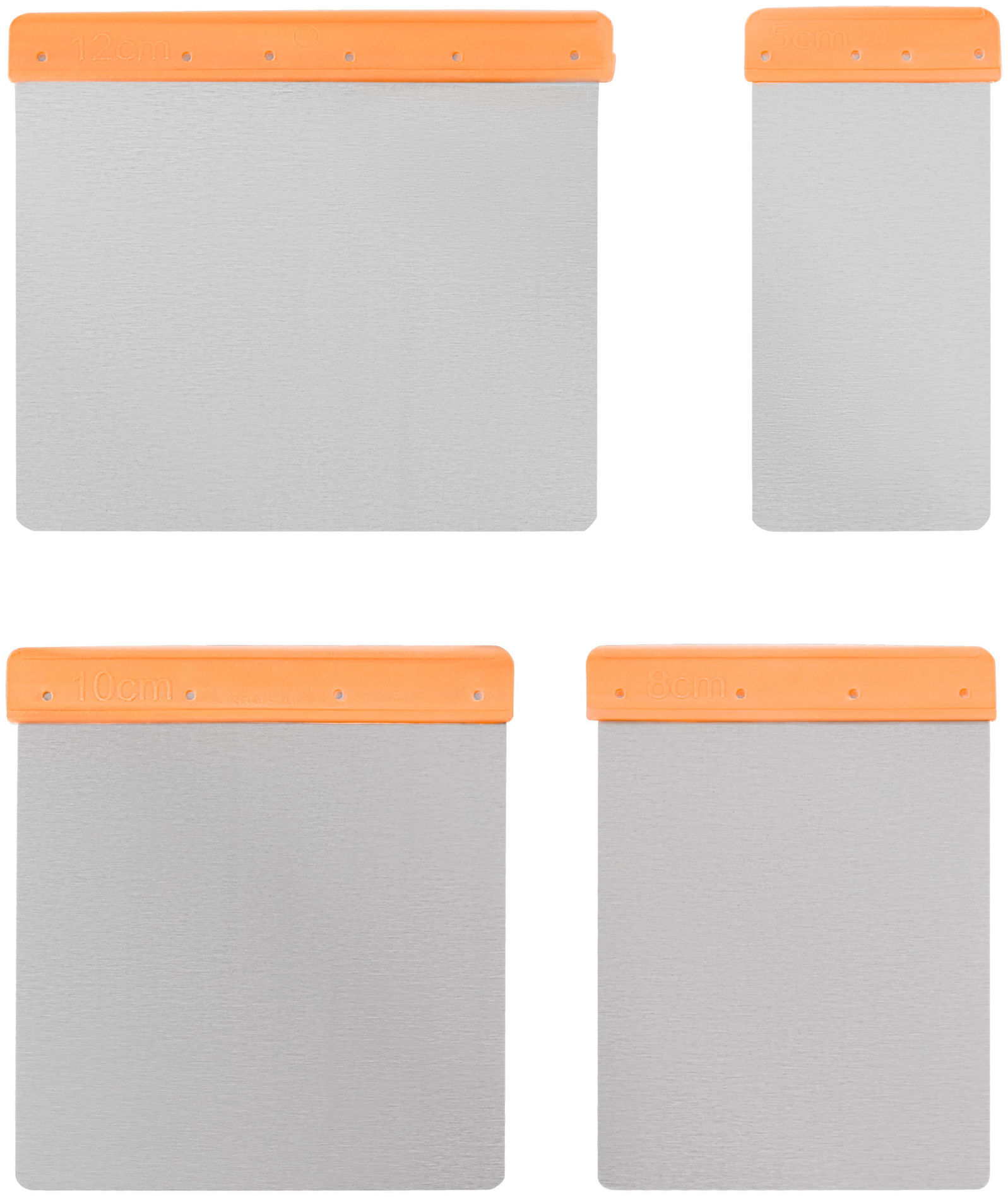 Набор японских шпателей, нержавеющая сталь, 4 шт: 50/80/100/120 мм (30-2500)