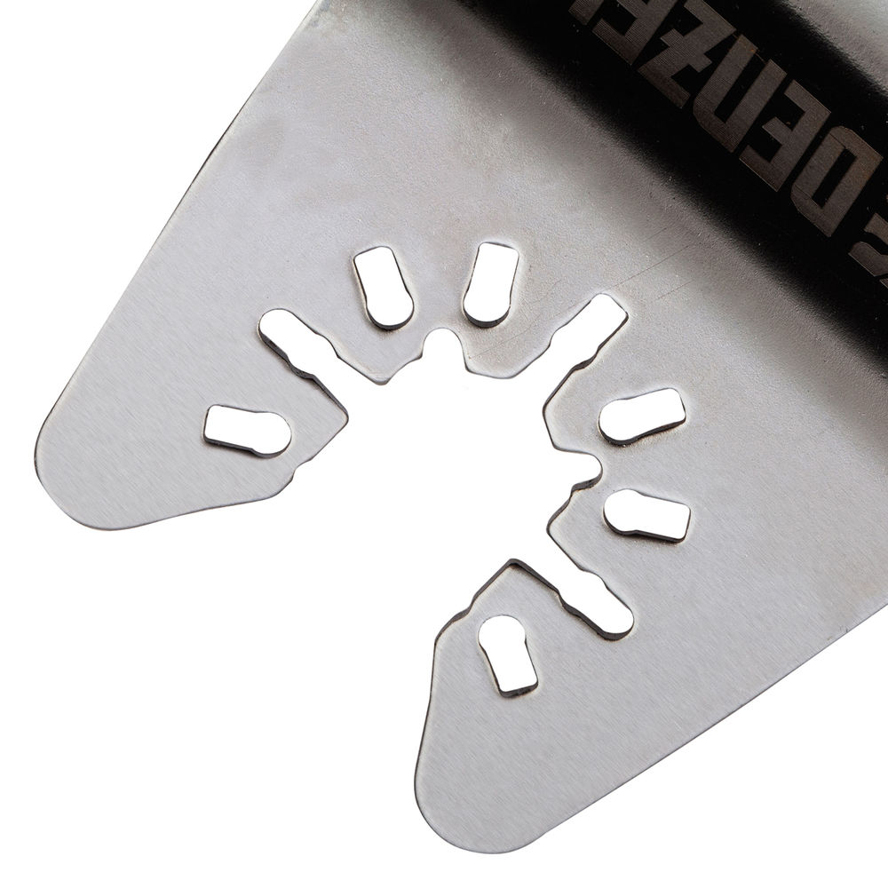 Насадка для МФИ шабер полукруг, Inox, для снятия краски и др., ширина 50 мм, длина общая 74 мм, ступенчатый Denzel (782317)