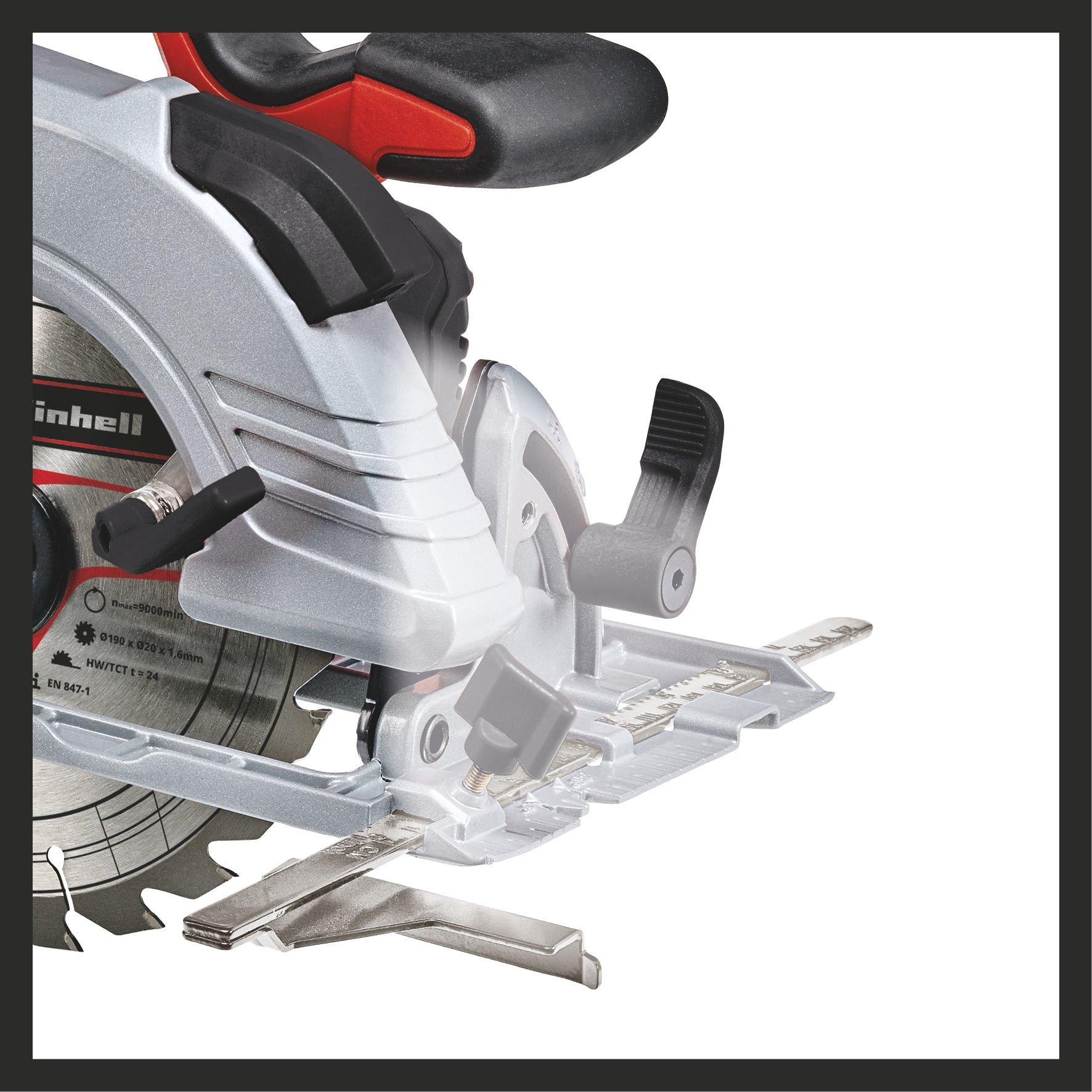 Пила циркулярная аккумуляторная Einhell PXC TP-CS 18/190 Li BL, 18В,190х20/30мм,пропил 65мм,без АКК (4331210)