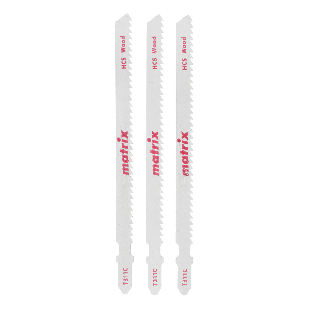 Полотна для электролобзика по дереву, 3 шт, T311C, 100 x 2, 75 мм, HCS Matrix