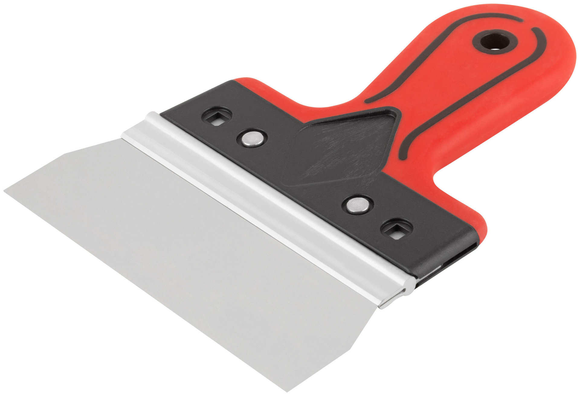 Шпатель фасадный Профи, нержавеющая сталь, прорезиненная ручка 150 мм (06421)