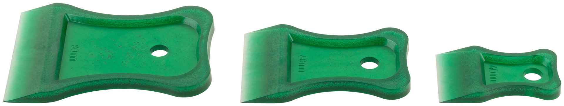 Шпатели, мягкий пластик, 40/60/80 мм, набор 3 шт., цветные (06881)