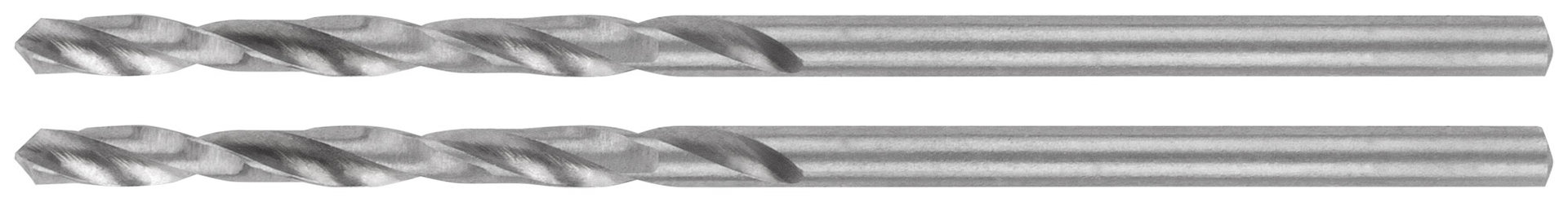 Сверла по металлу HSS шлифованные в блистере, угол заточки 135°, 2,0 x 49 мм (2 шт.) (35623М)
