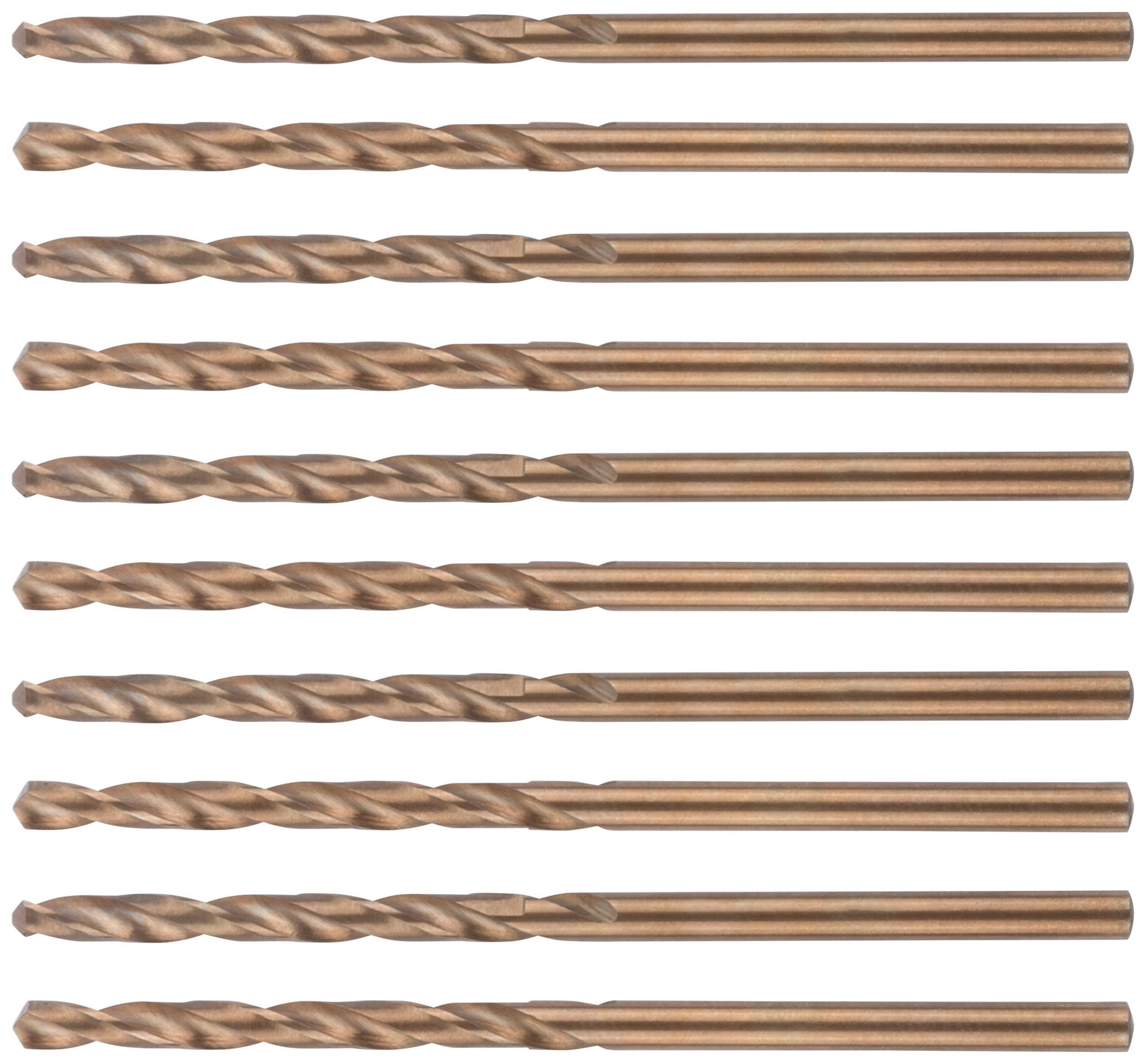 Сверло по металлу Cutop Profi с кобальтом 5%, 2,7 x 61 мм (10 шт) (48-27-10)