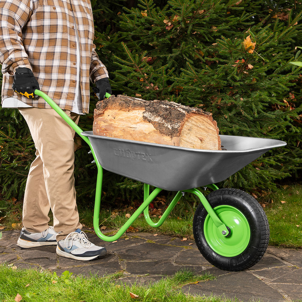 Тачка садовая, облегченная, объем 65 л Сибртех 689615 (689615)