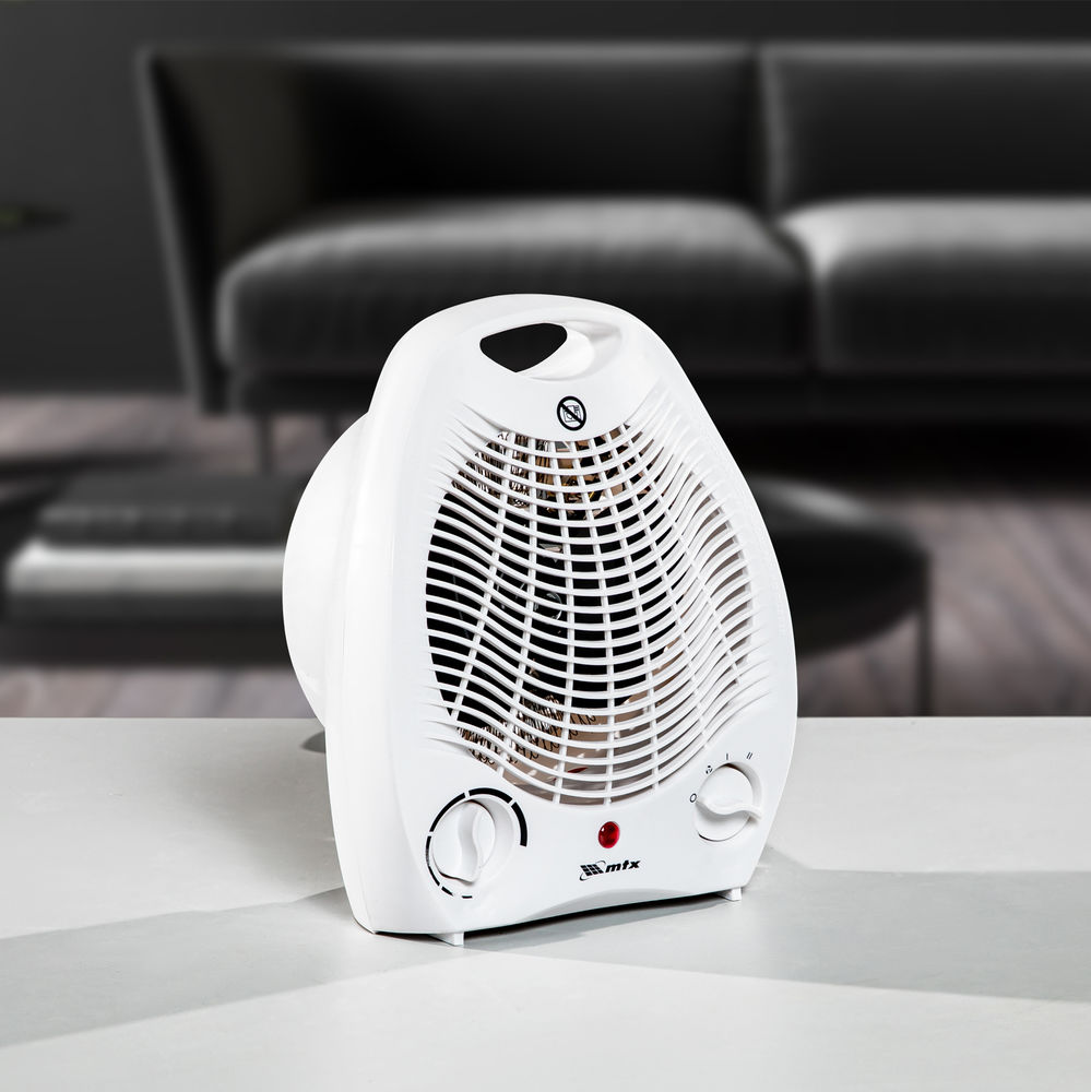 Тепловентилятор электрический, спиральный FHS-2000, 3 режима, вентилятор, нагрев 1000/2000 Вт MTX (96413)