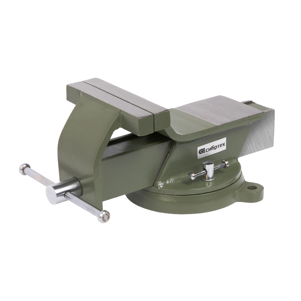 Тиски слесарные, 125 мм, стальные, поворотные Сибртех (18619)