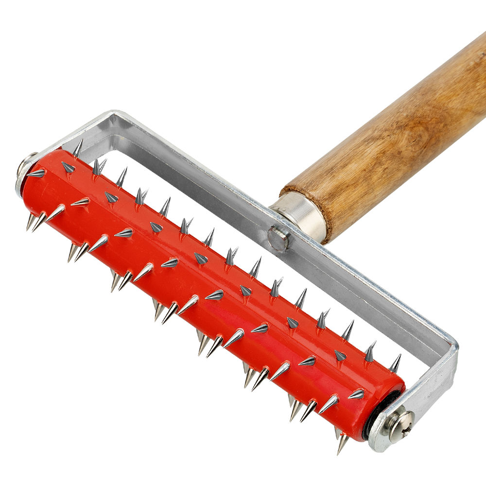 Валик для гипсокартона, 150 мм, игольчатый, деревянная ручка 500 мм MTX (87901)