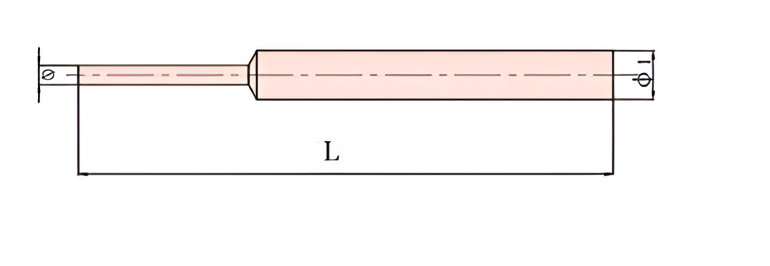Выколотка цилиндрическая 12х160 искробезопасный сплав AlCu 223B-1012, HORTZ