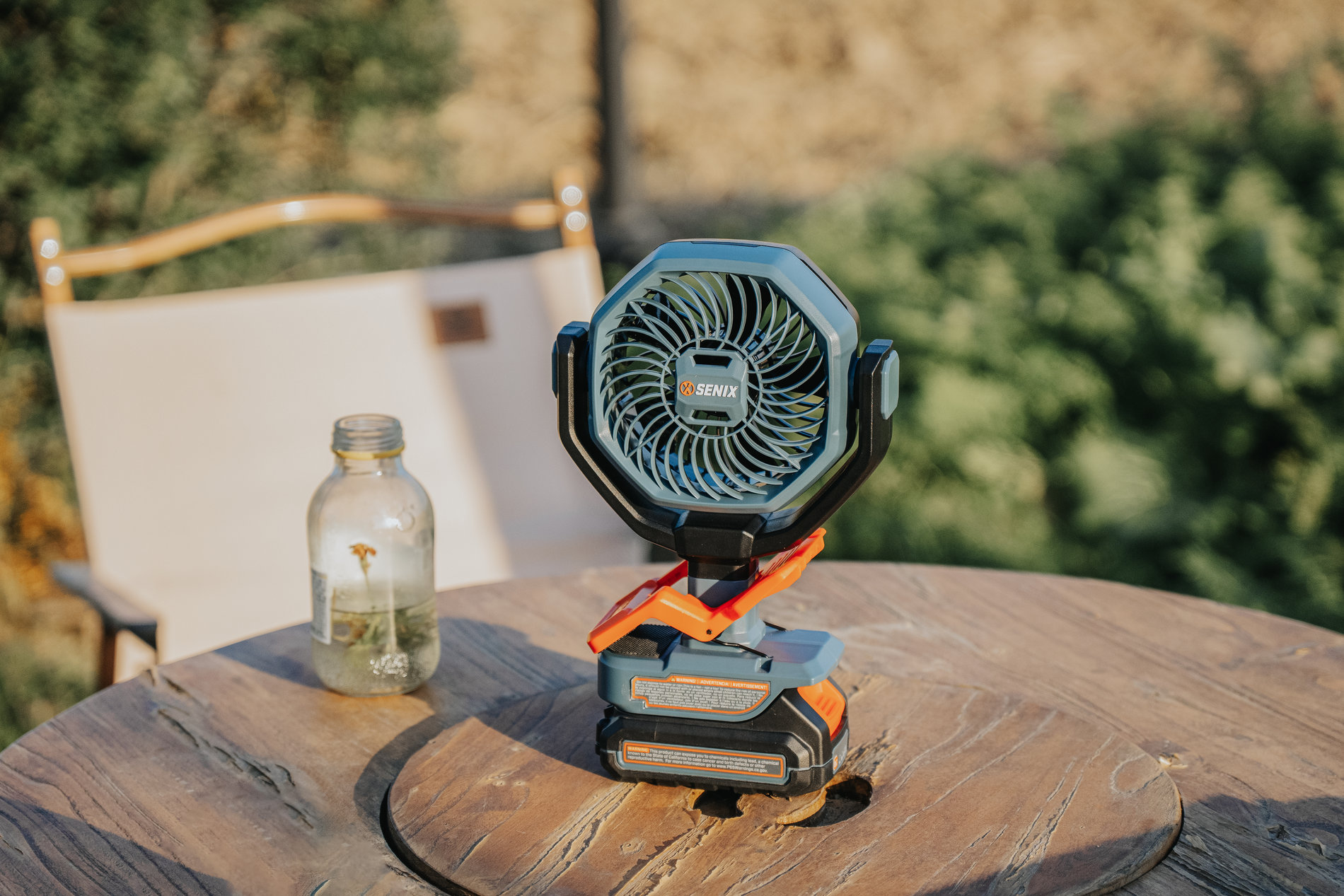 Вентилятор аккумуляторный, без АКБ и ЗУ X2 20В