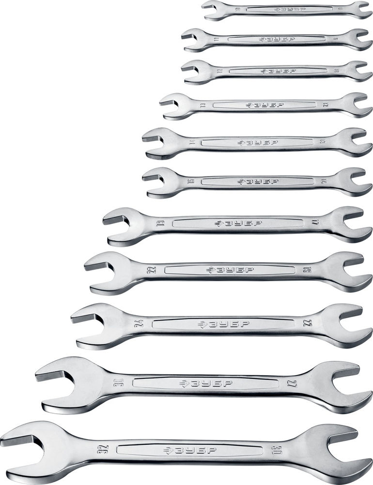 Набор рожковых гаечных ключей 12 шт, 6–32 мм ЗУБР Профессионал 27010-H12_z01