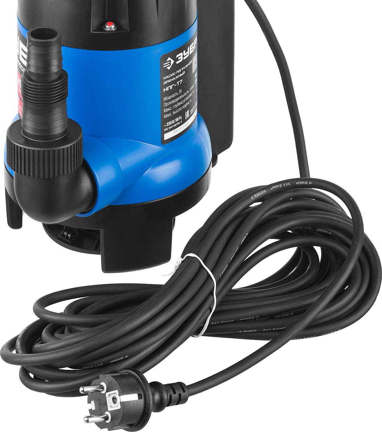 ЗУБР АкваСенсор 400 Вт, дренажный насос для грязной воды, Профессионал (НПГ-Т7-400)