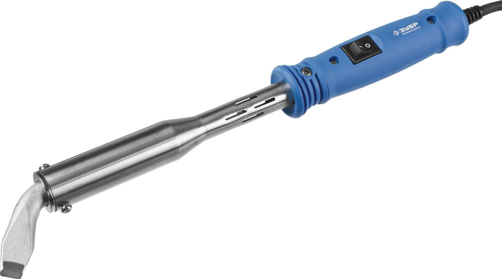 Электропаяльник Ceramic PRO 200 Вт, клин, высокомощный, пластиковая рукоятка ЗУБР Профессионал 55301-200