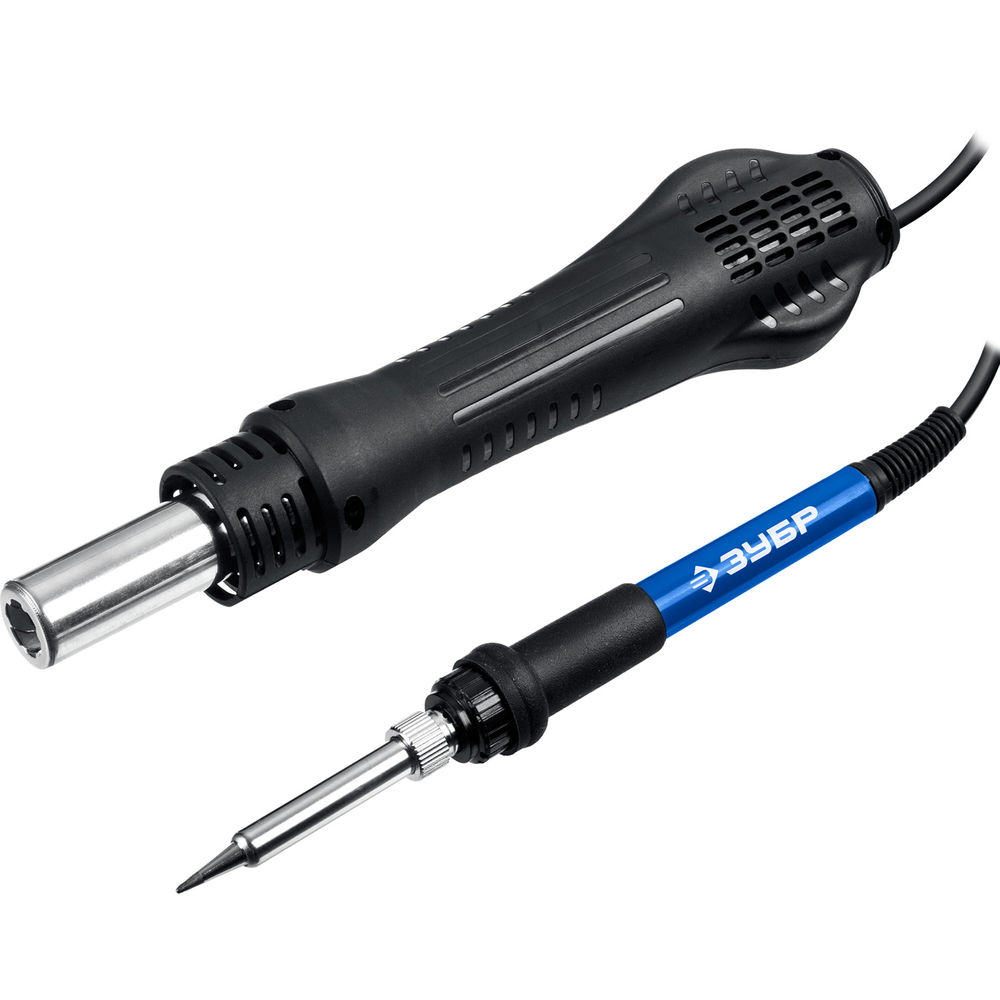 Паяльная станция ремонтная 2-в-1, 650 Вт, 100-500°C Профессионал ЗУБР ПСР-650 55427