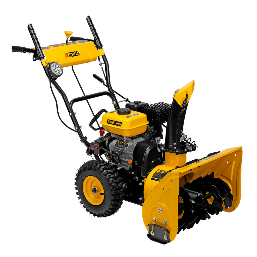 Бензиновая снегоуборочная машина SB 560 LP, 212 cc, электростартер, фара Denzel (97652)