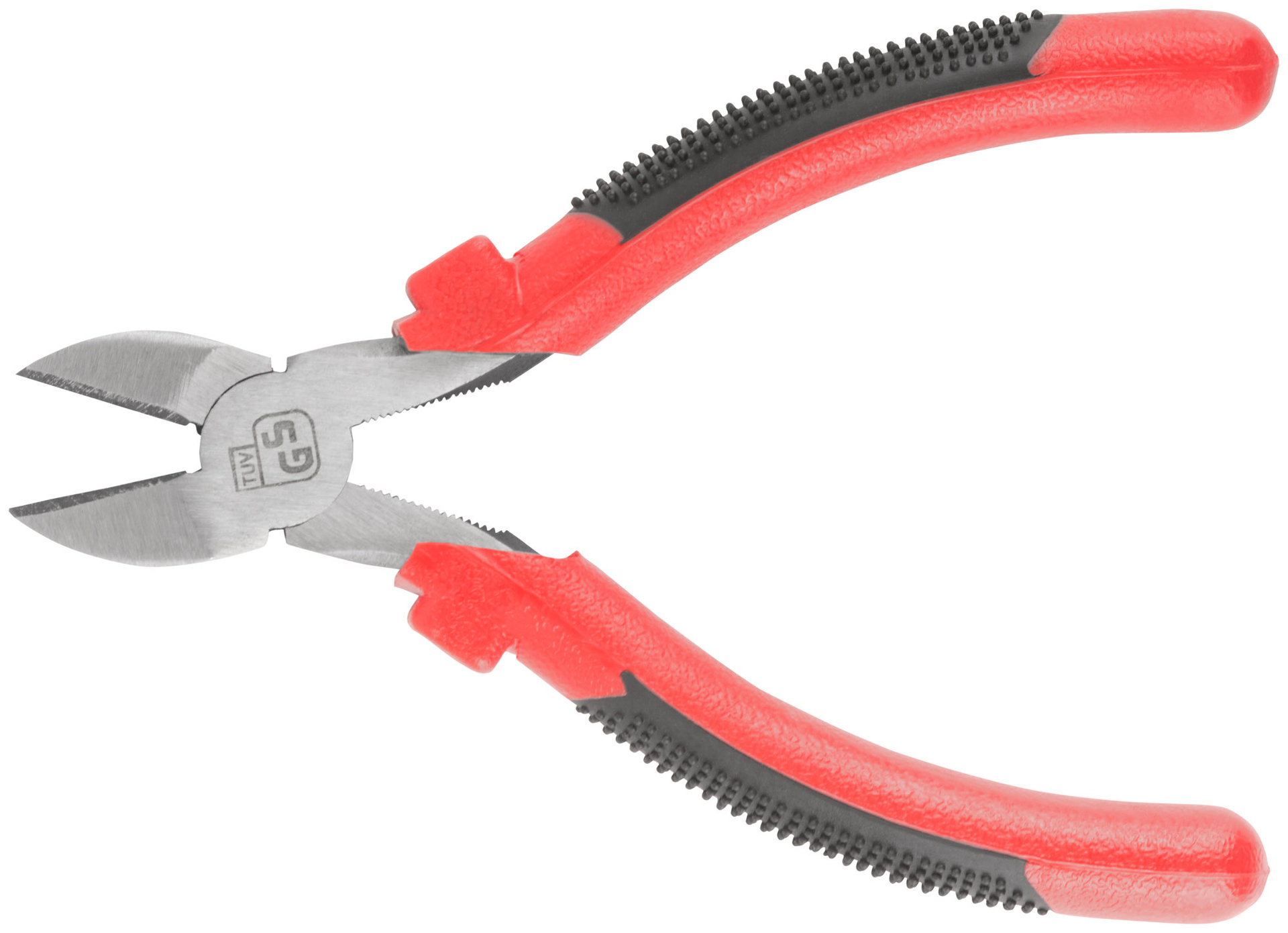 Бокорезы Стандарт, красно-черные пластиковые ручки, полированная сталь 165 мм