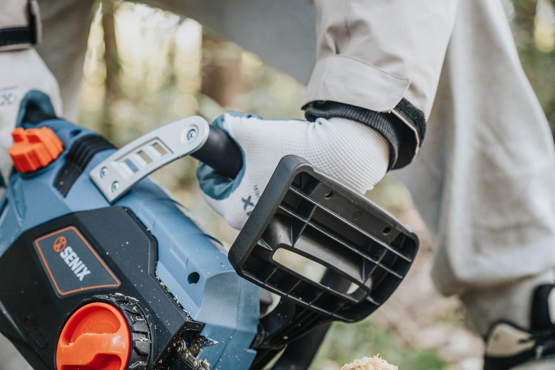 Электрическая цепная поперечное исполнение пила 2400Вт, 45 (18)