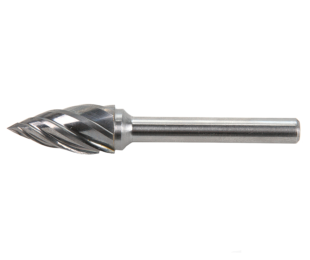 Борфреза параболическая с заостренным концом 12x25x69 мм, VHM, AL, форма G (серия 900651) GARWIN INDUSTRIAL 900651-122569