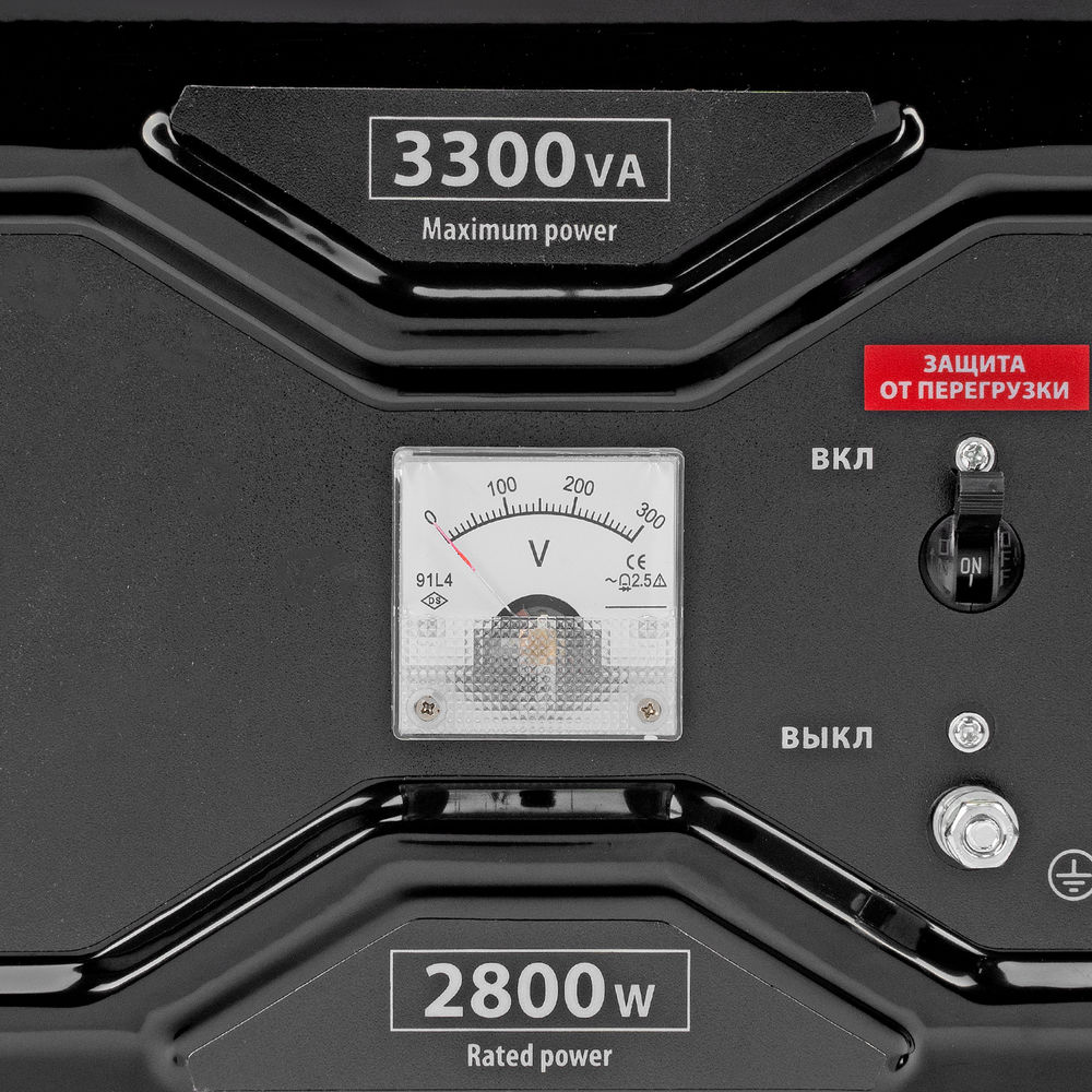Генератор бензиновый RS-4000, 3,3 кВт, 230В, ручной стартер MTX (946115)