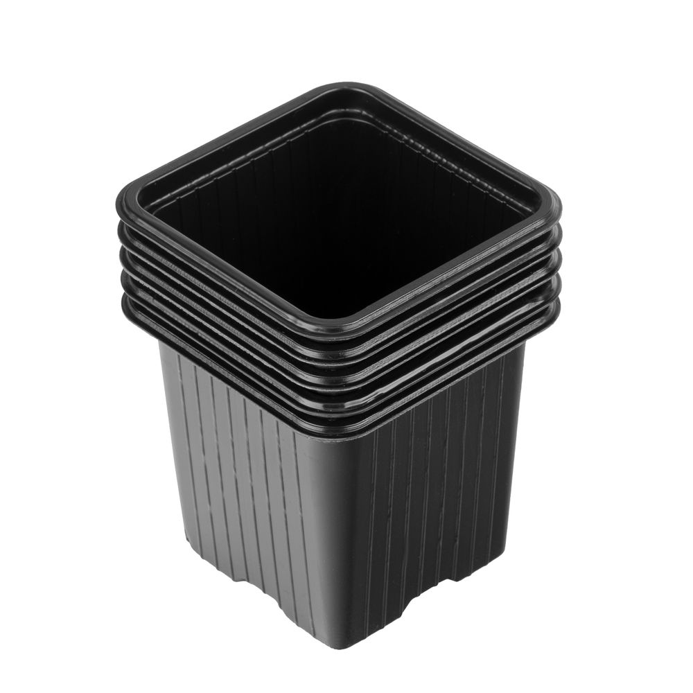 Горшочек для рассады, 70 х 70 х 65 мм, полистирол, 5 шт, (64344)